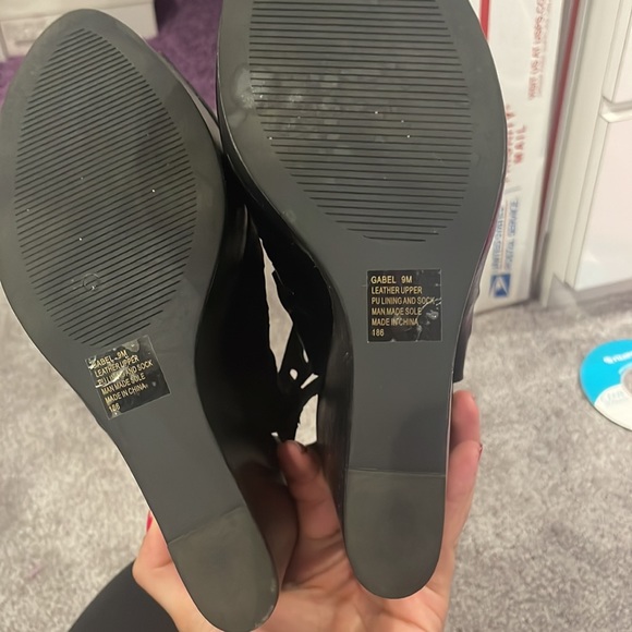 Steve Madden leather cutout platform wedges NWOT - Picture 7 of 7